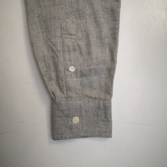 NWT Joe Fresh Men's Size Small Grey Button Front Light Flannel Shirt - Picture 10 of 13
